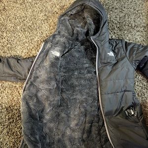 Girls Reversible Mossbud Parka Northface Jacket